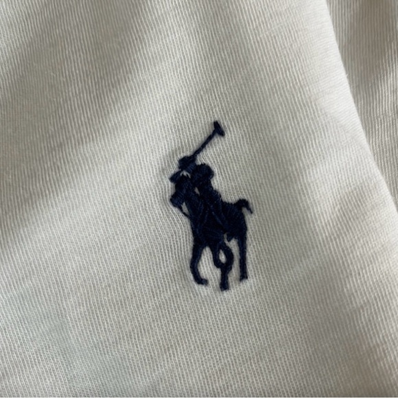 Ralph Lauren White Long Sleeve Polo Tee - Picture 2 of 6